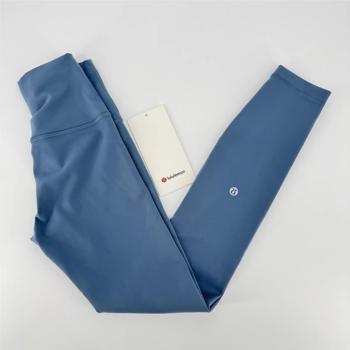 Lululemon Wunder Train No Line HR Tight 25 Steel Blue Leggings LW5ITAS Sz 0