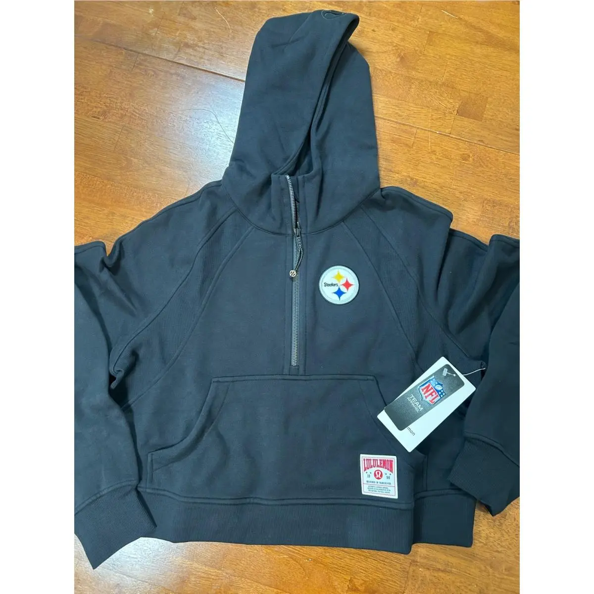 Women`s Pittsburgh Steelers Lululemon Scuba Oversized Half-zip Hoodie M/l