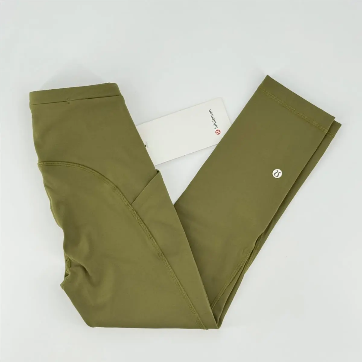 Lululemon Swift Speed HR Crop 21 Bronze Green Luxtreme Leggings Size 0 LW6CBKS