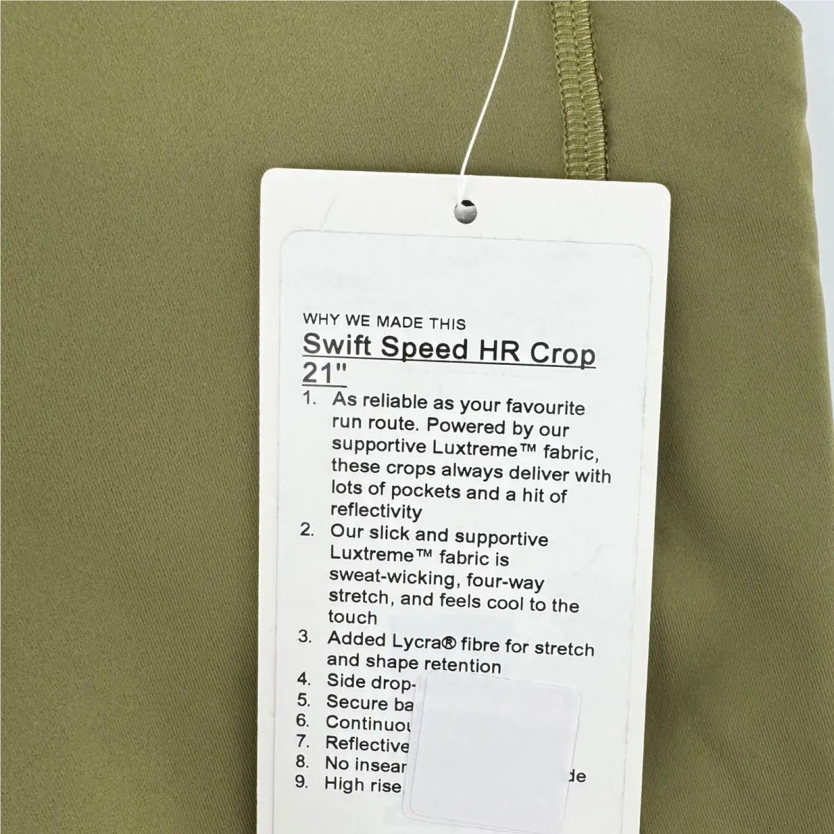 Lululemon clothing - Green 2