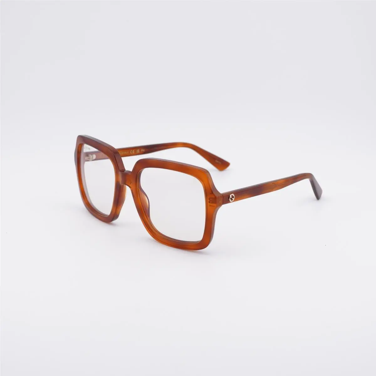 GG1318S 001 Havana/clear to Brown Photochromic 55-21-140 Sunglasses by Gucci