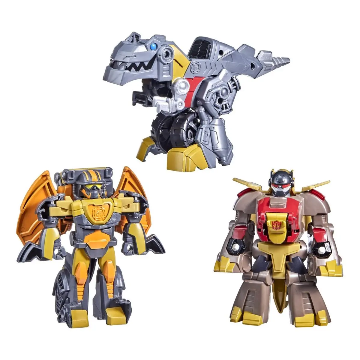 Transformers Dinobot Adventures Dinobot Squad Grimlock Dinobot Snarl and Preda