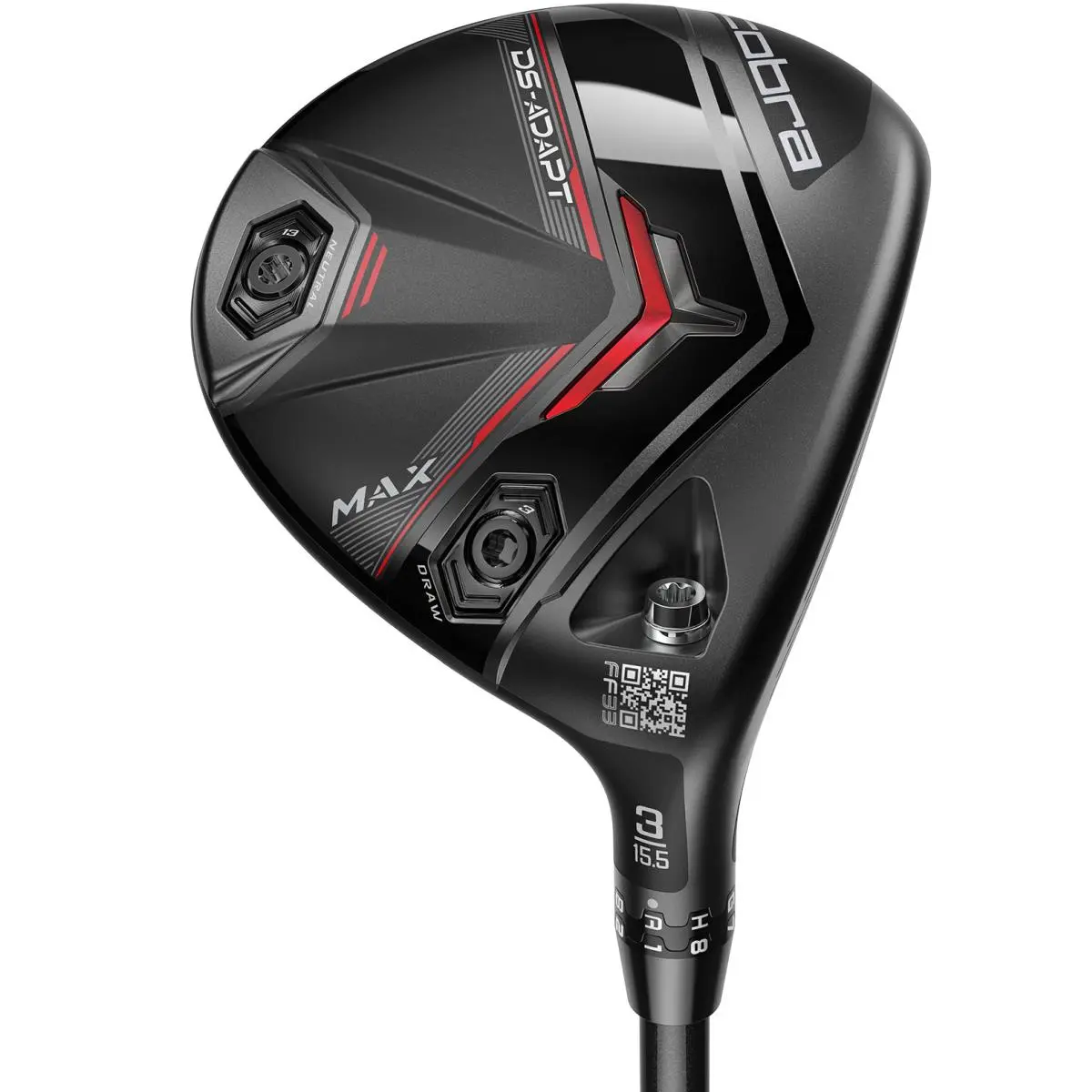 Left Handed Cobra DS Adapt Max 15.5 3 Wood Regular Project X Denali Red 50
