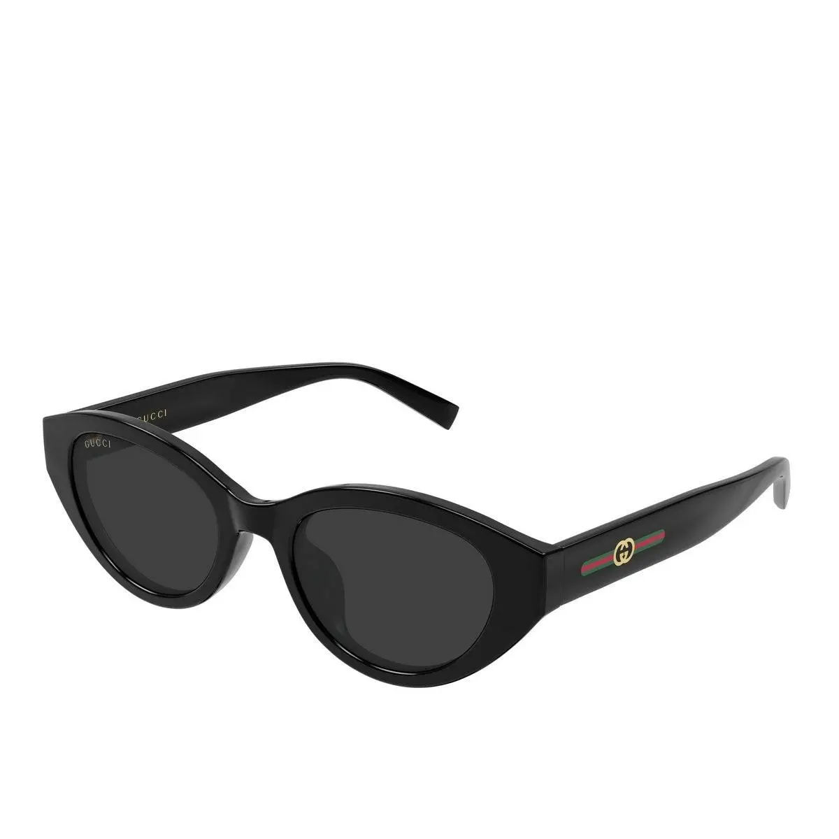 GG2105SA 001 Sunglasses 52mm Black / Dark Grey Solid Lens by Gucci