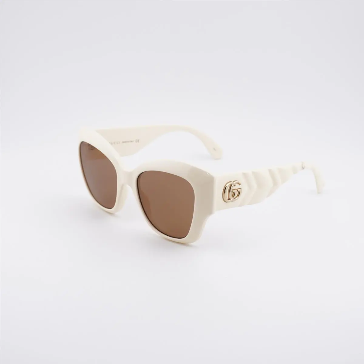 GG0808S 002 Ivory/brown 53-20-145 Sunglasses by Gucci
