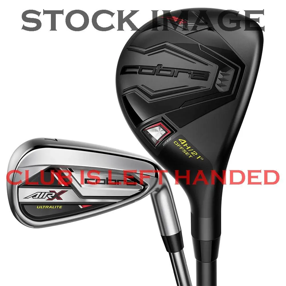 Left Handed Cobra Air-x 2 4-PW Hybrid Irons Graphite Regular