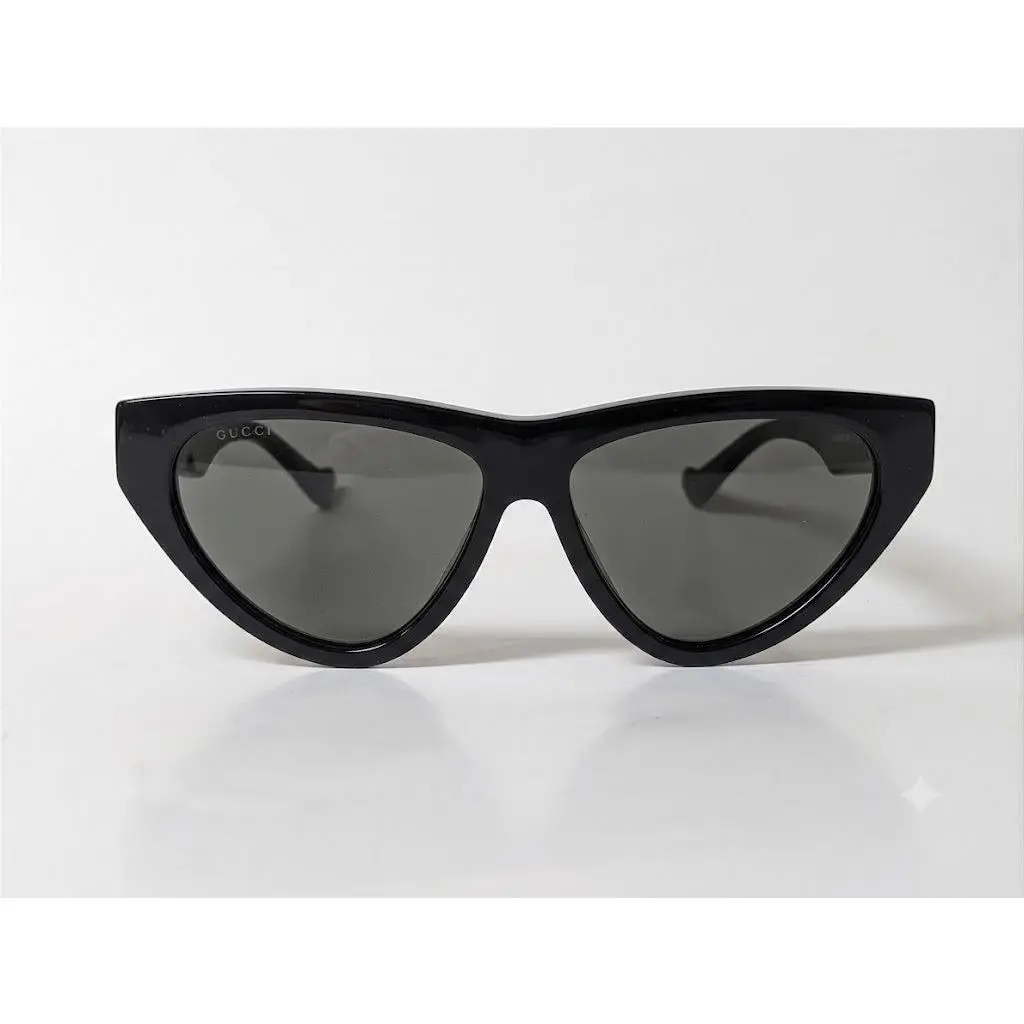 Gucci GG1333S-001 Cat Eye Women Sunglasses Black Frame Grey Lens