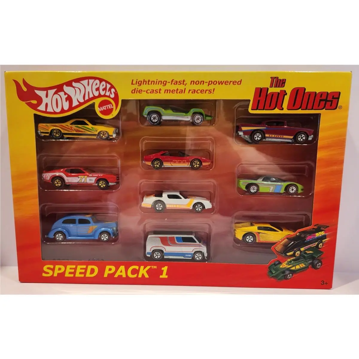 Hot Wheels The Hot Ones Rare Speed Pack 1 Target Exclusives 10 Cars Box Perfect