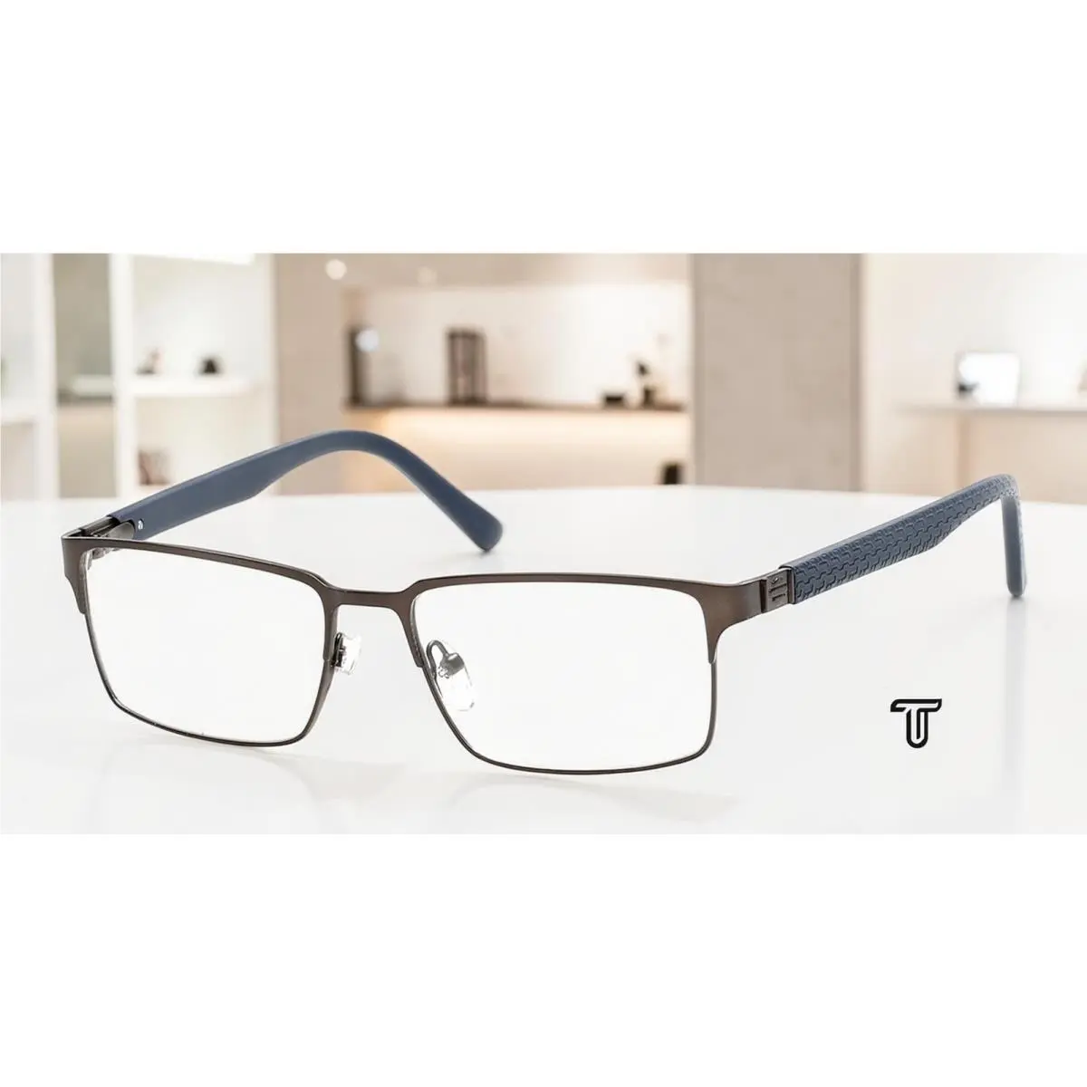 Harley Davidson HD0716 008 Metal Shiny Gunmetal 54 mm Men`s Eyeglasses