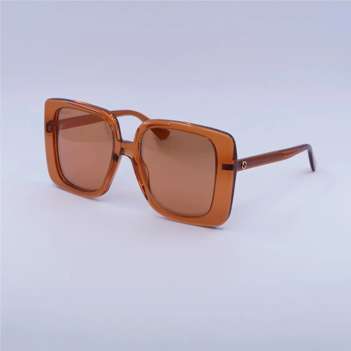 GG1314S 004 Transparent Rust/orange 55-19-140 Sunglasses by Gucci