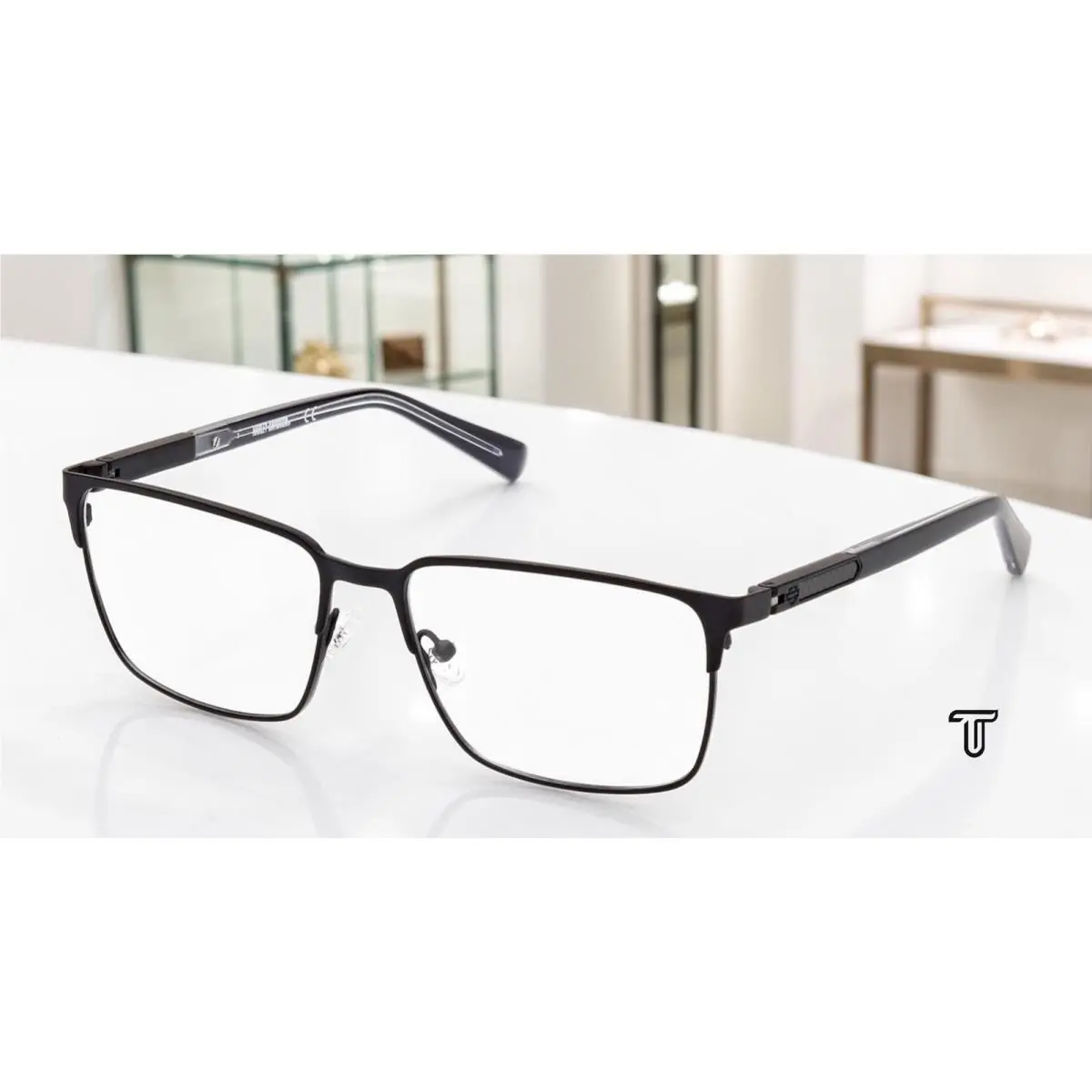 Harley Davidson HD0976 002 Metal Matte Black 57 mm Men`s Eyeglasses