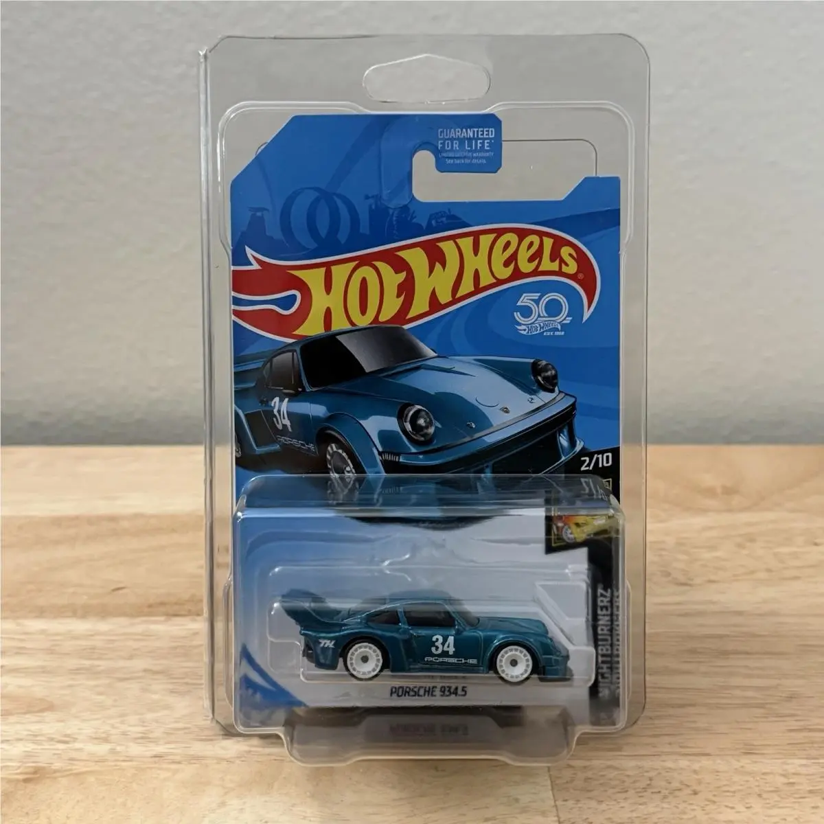 2018 Hot Wheels Super Treasure Hunt Porsche 934.5 50th Nightburnerz 2/10 Blue