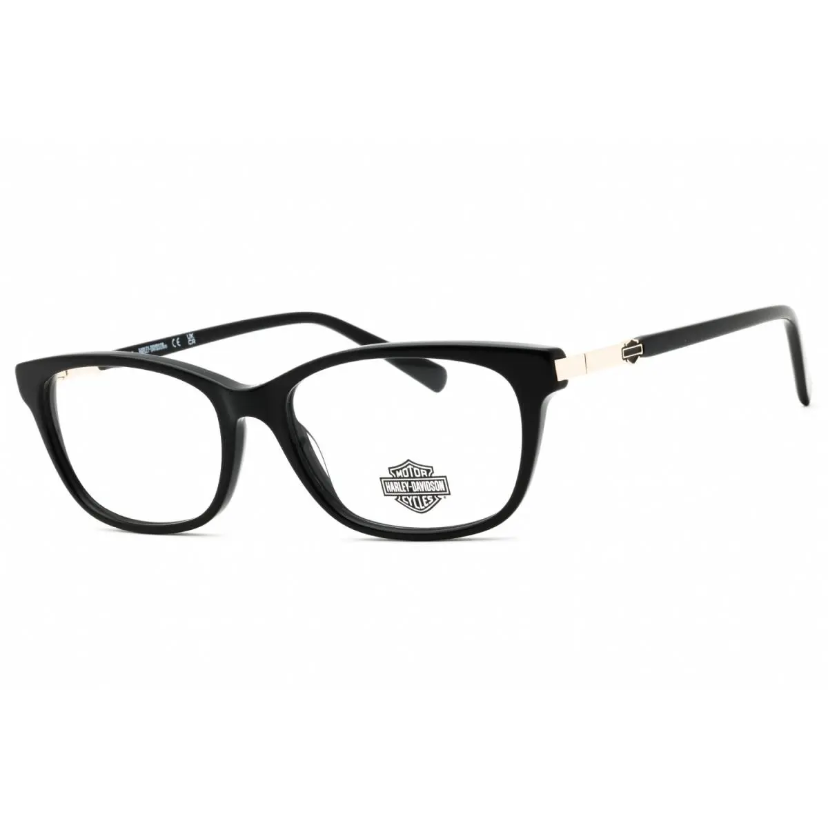 Harley-davidson HD0578 001 Shiny Black 53mm Women`s Eyeglasses