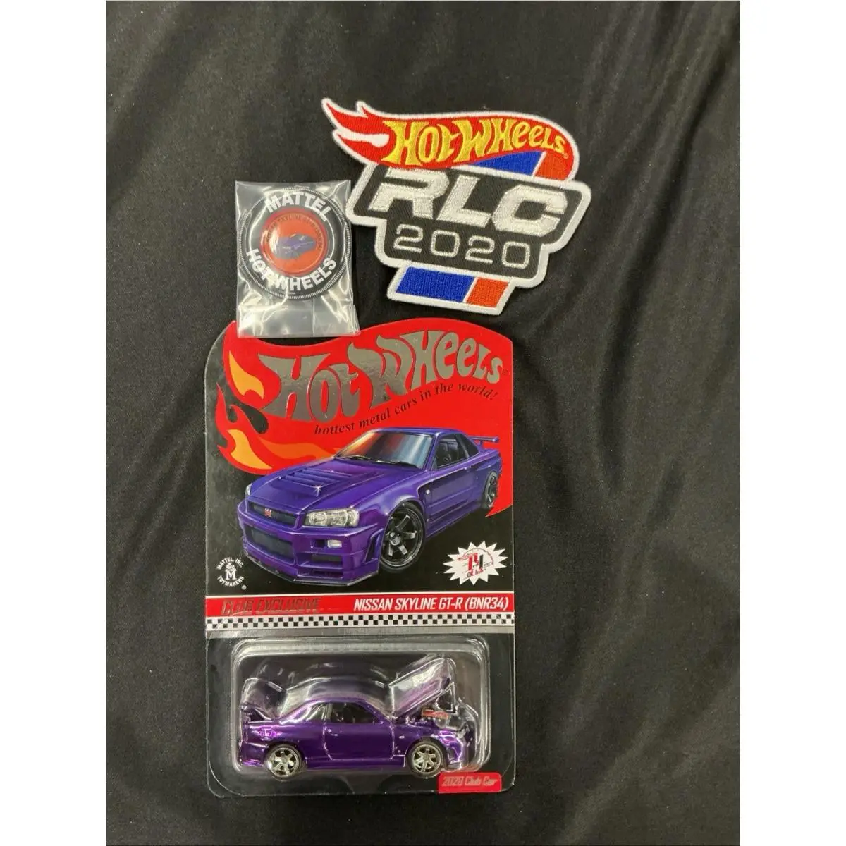 2020 Hot Wheels Purple Nissan Skyline Gt-r BNR34 W/ Patch and Button ￼