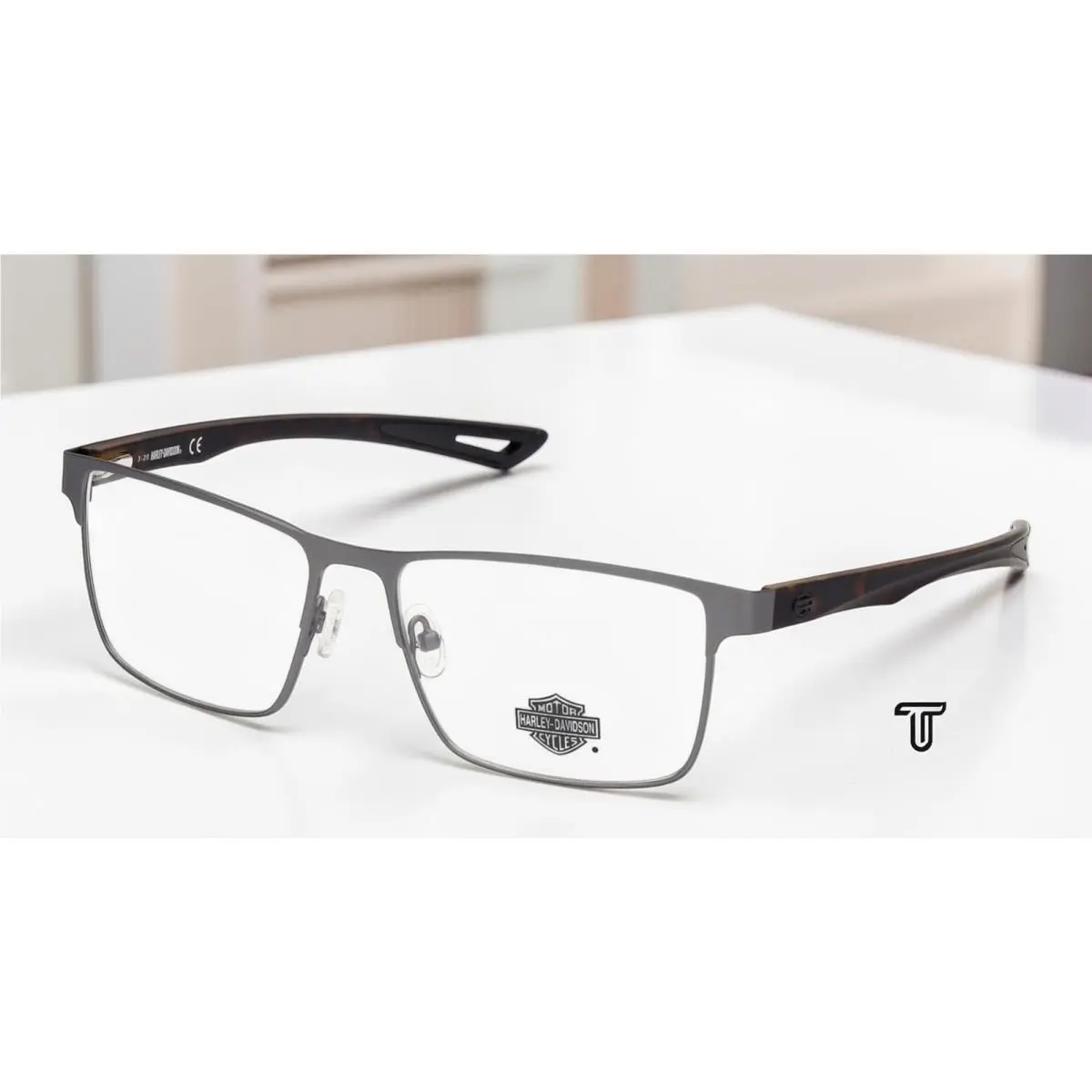 Harley Davidson HD0880 009 Metal Matte Gunmetal 56 mm Men`s Eyeglasses