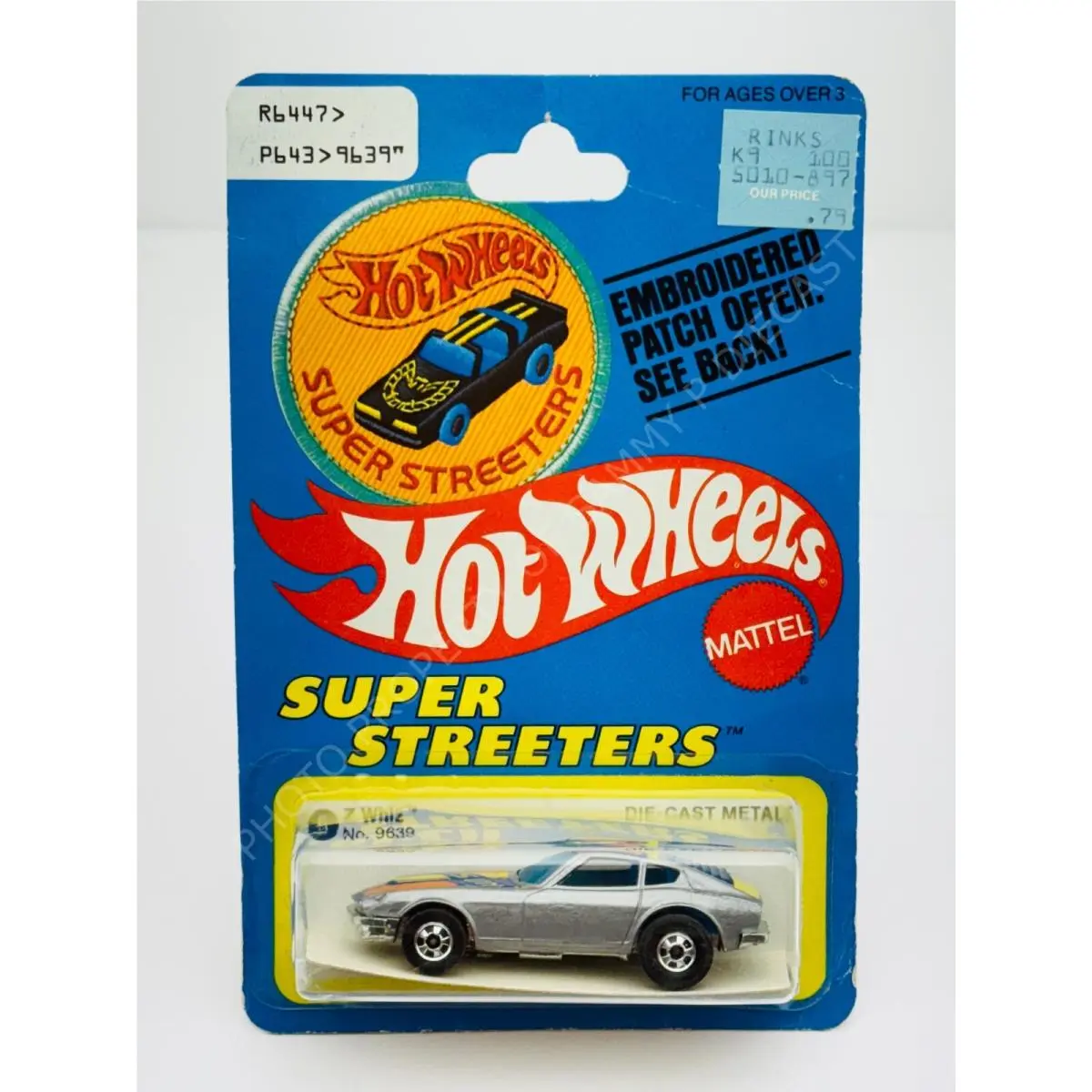 Hot Wheels Blackwall Z Whiz Super Streeters 9639 Patch Card in Blister