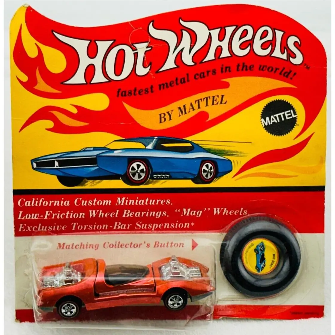 Hot Wheels Redline Mod Quad Rare Salmon Pink US in Blisterpack