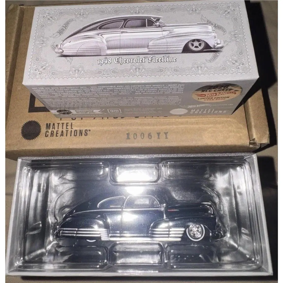 Hot Wheels Rlc 1948 Chevy Fleetline Lowrider Chrome Chase 4343/5000