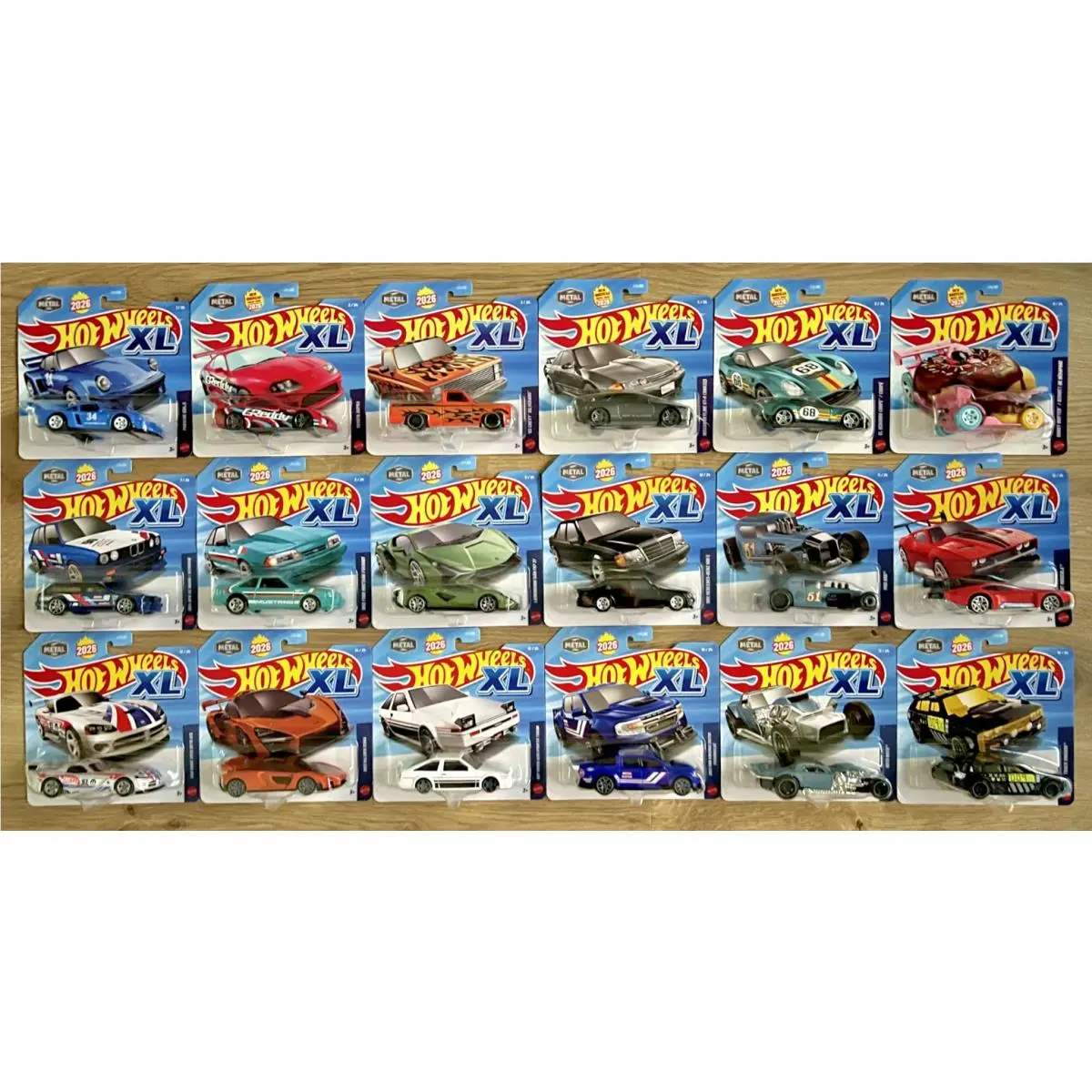 2026 Hot Wheels XL Set OF 18 Wave 1 Wave 2 Wave 3