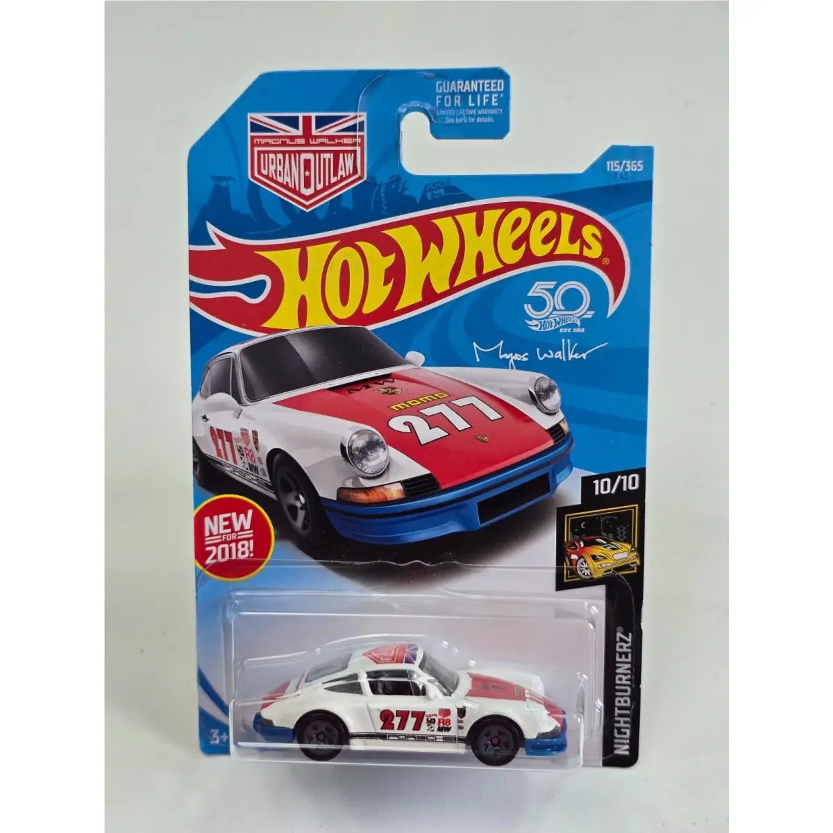 2018 Hot Wheels `71 Porsche 911 Nightburnerz Magnus Walker LE 115/365