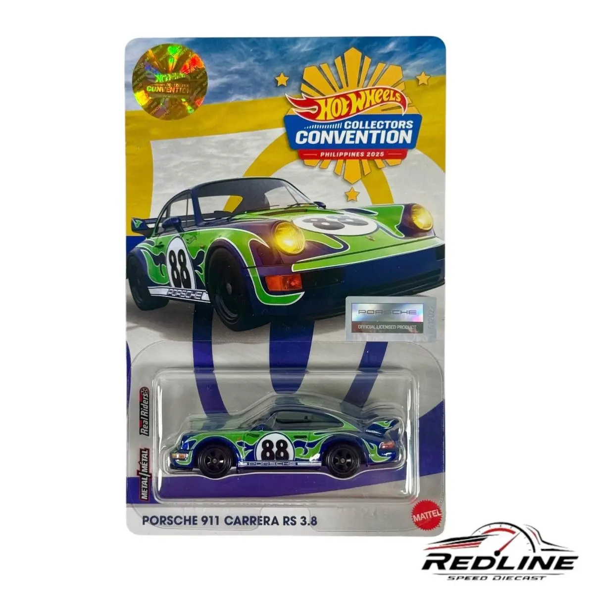 Hot Wheels Philippines Convention Porsche 911 Carrera RS 3.8 53/1100 H28