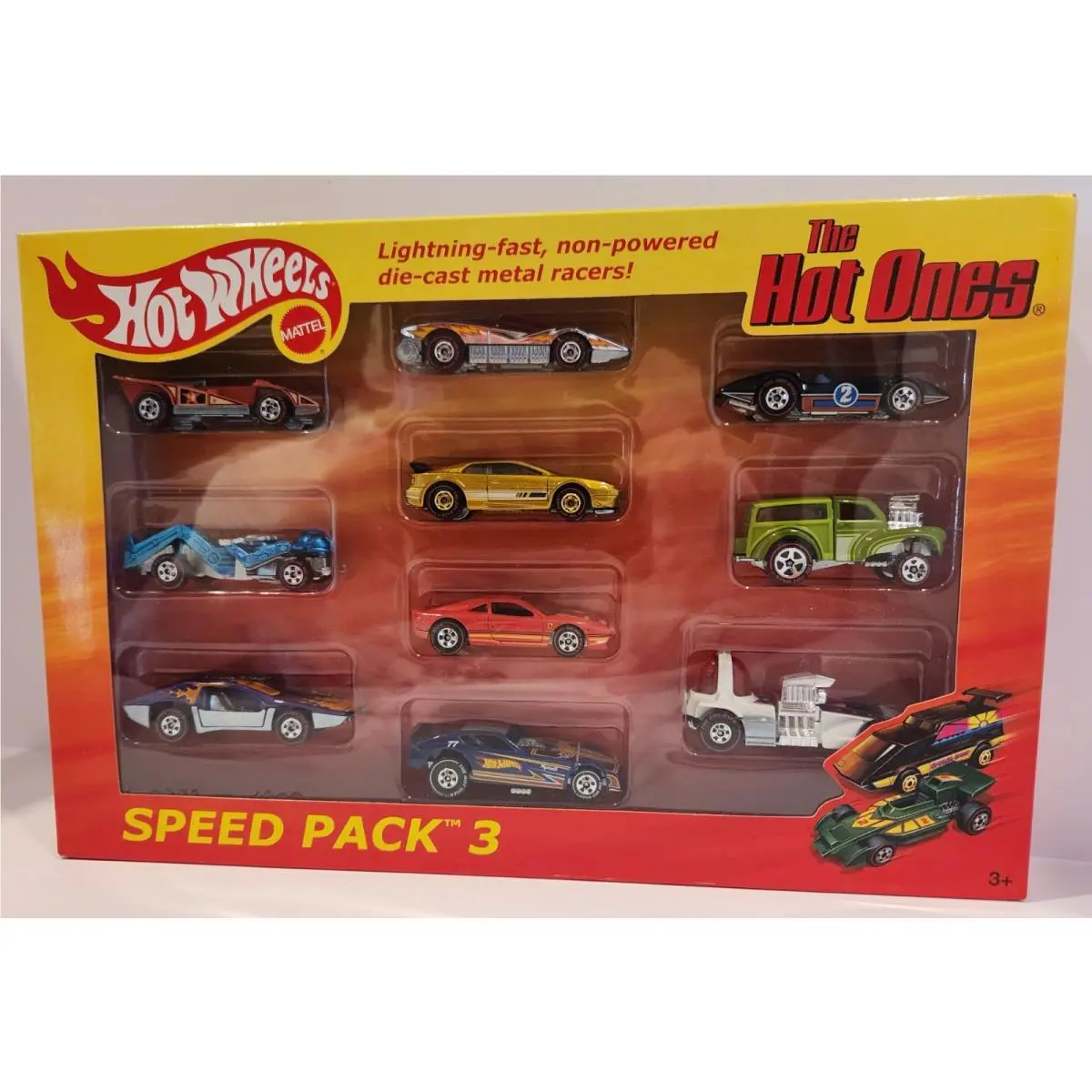 Hot Wheels The Hot Ones Rare Speed Pack 3 Target Exclusives 10 Cars Box Perfect