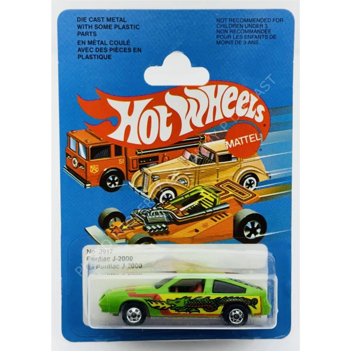 Hot Wheels Blackwall Pontiac J2000 on Canadian French Card 3917 in Blister
