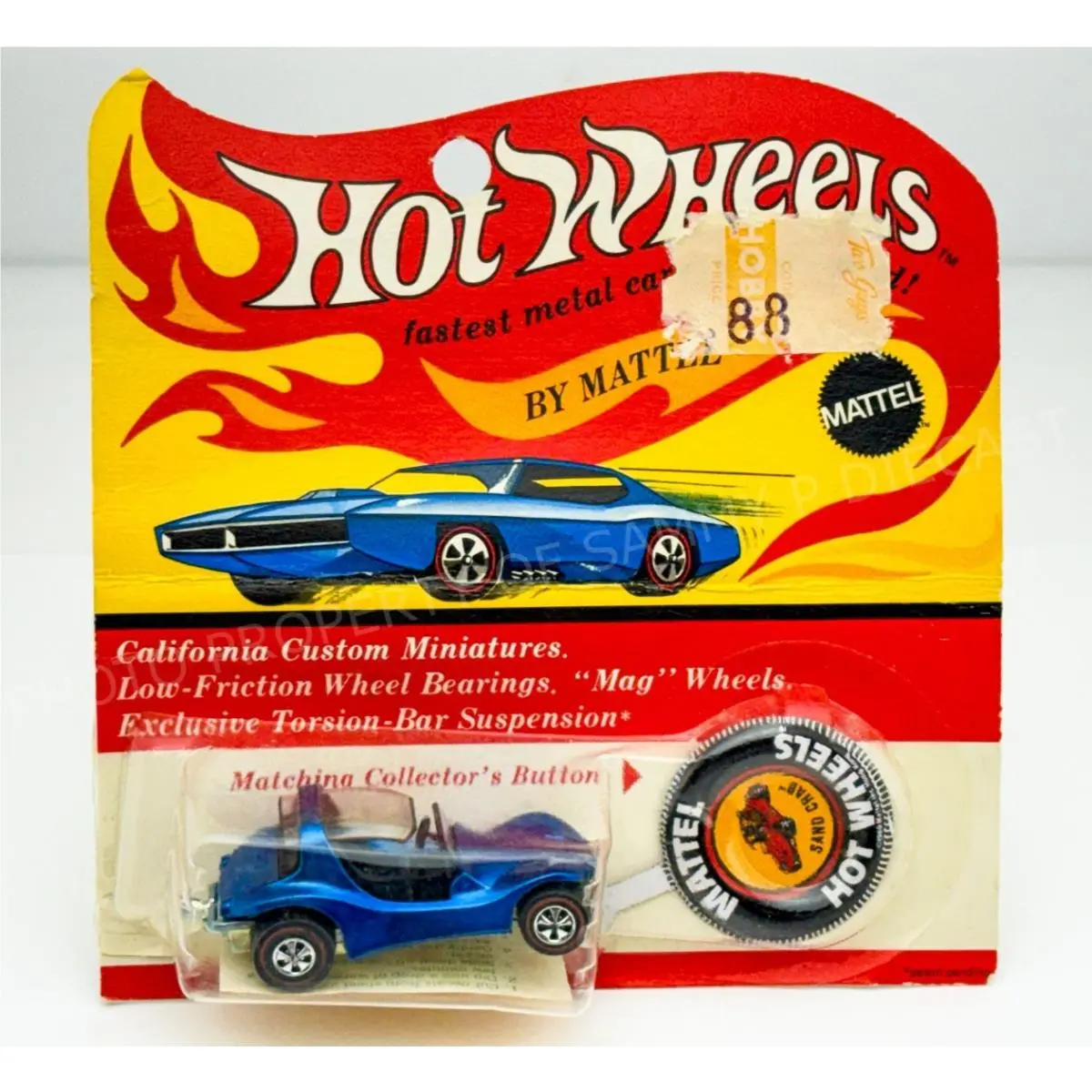 Hot Wheels Redline Sand Crab Blue US Black Interior in Blisterpack