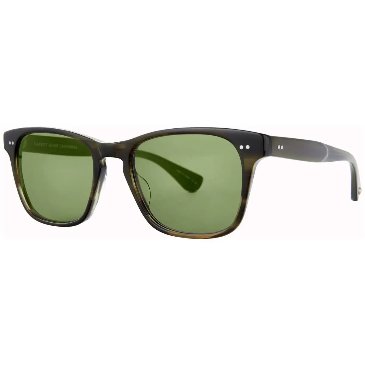 Garret Leight Torrey Sun Douglas Fir Square Sunglasses - 2148 51 Dgfrgrn by Garrett Leight