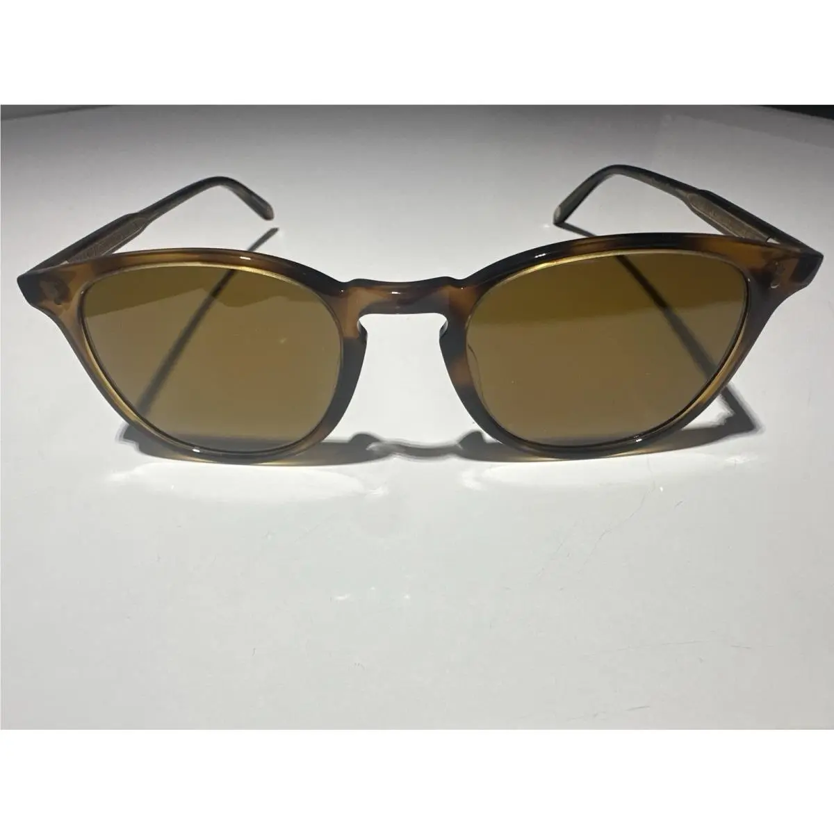 Kinney Sun Spotted Brown Shell/semi-flat Pure Coffee Sunglasses by Garrett Leight