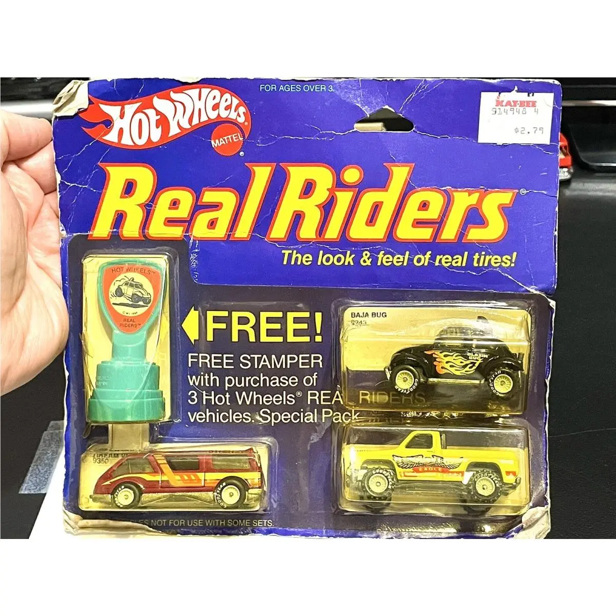 Hot Wheels Vintage 1984 Real Riders 3 Pack Baja Bywayman Dream. Very Rare