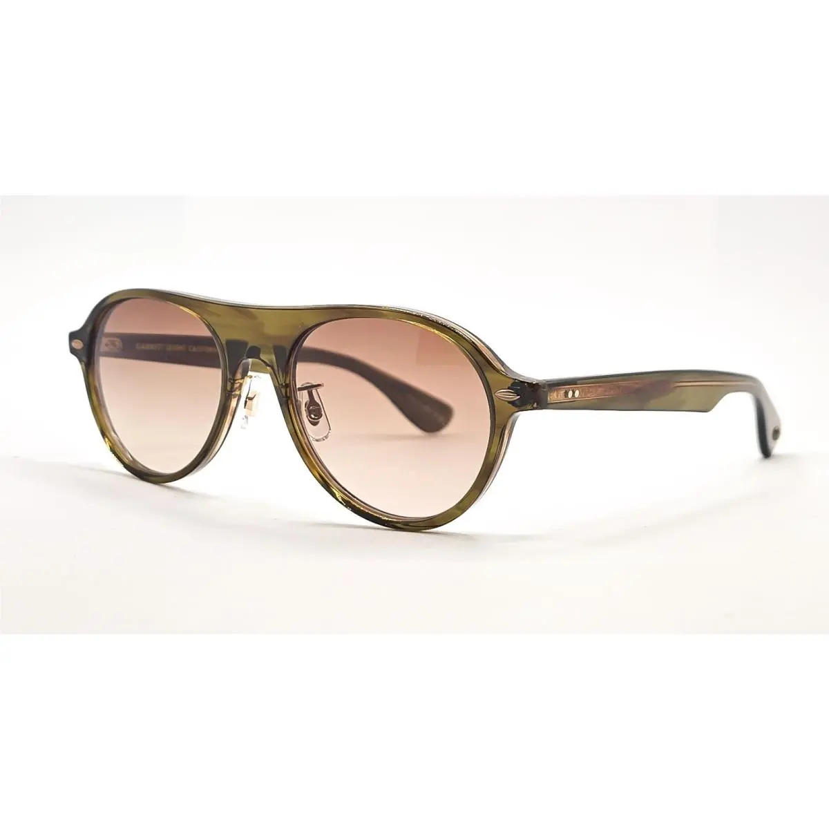 Lady Eckhart Sunglasses OT Olive Tortoise / Brown Gradient 50 by Garrett Leight