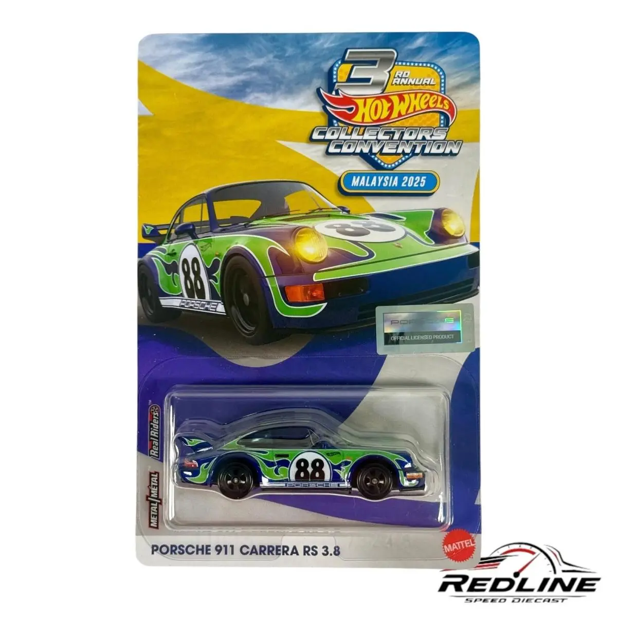 Hotwheels 3rd Annual Malaysia Convention Porsche 911 Carrera RS 3.8 1442/1500
