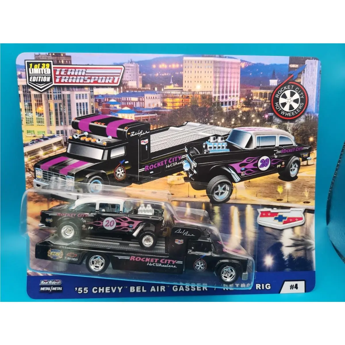 Rocket City Hotwheelers `55 Chevy Bel Air Gasser/retro Rig Member`s Only Club