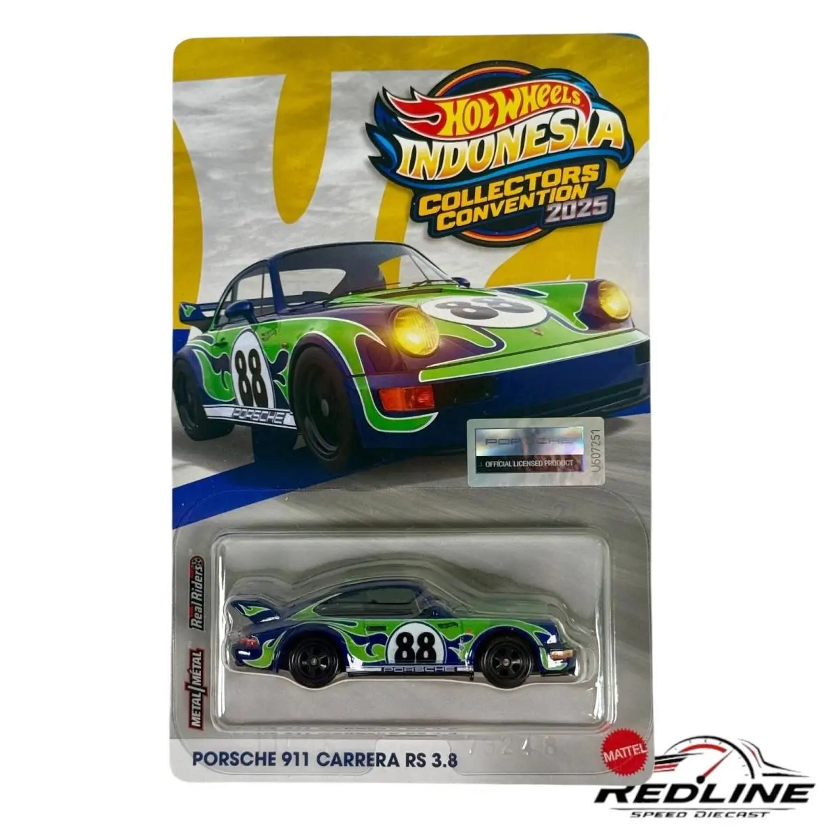 Hot Wheels Indonesia Collectors Convention 2025 Porsche 911 Carrera RS 329/2000 - Green
