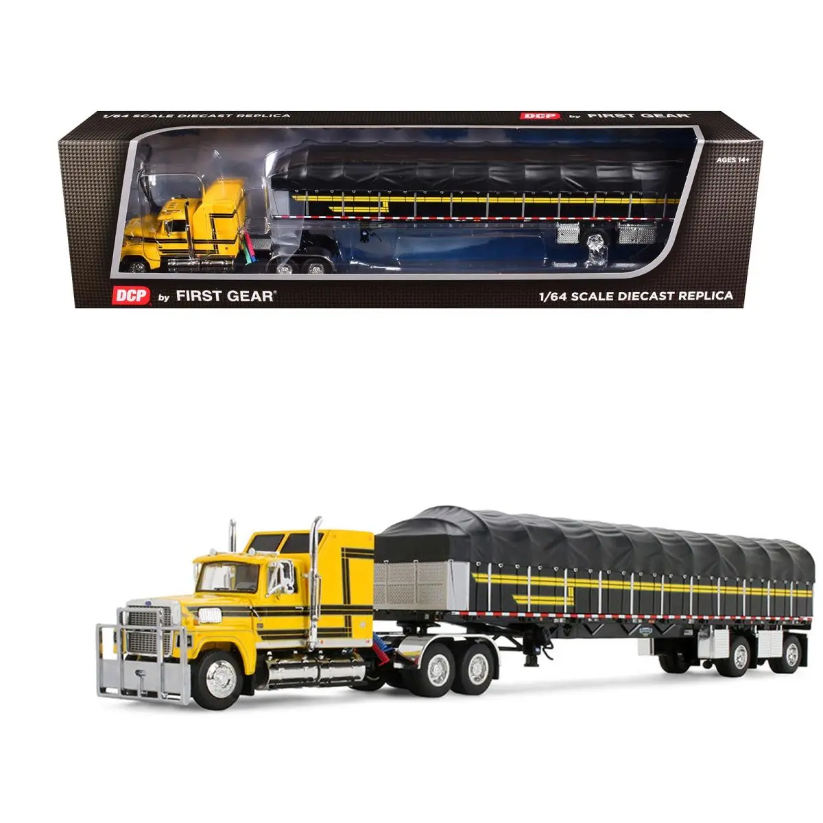 Ford Ltl 9000 with 60in Aerodyne Sleeper 53ft Wilson Roadbrute Flatbed Trailer