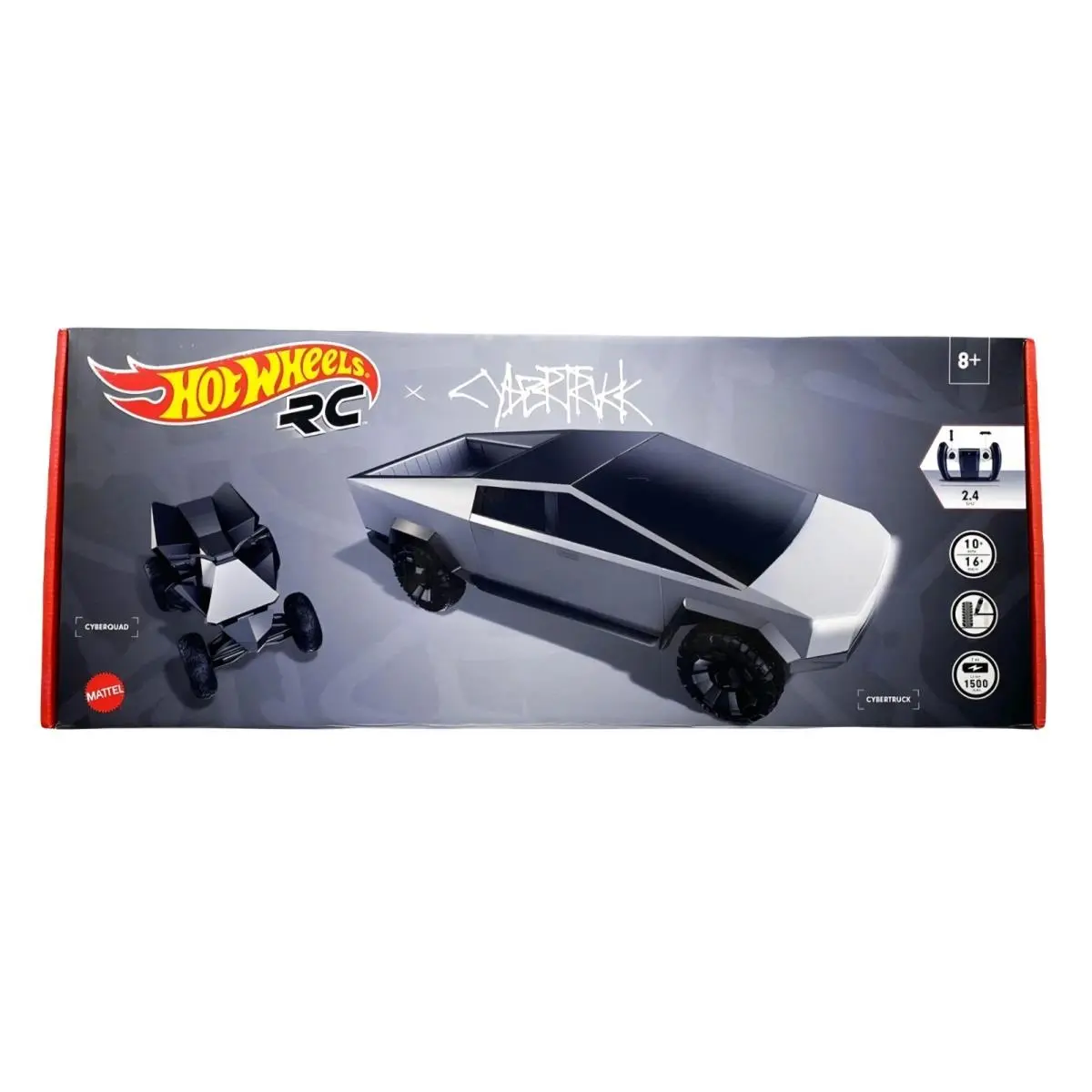 Tesla X Hot Wheels RC 1:10 Cybertruck Cyberquad Mattel 2021