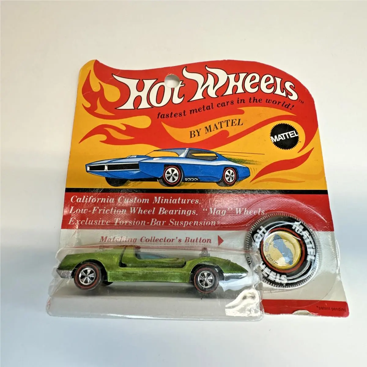 Hot Wheels Redline Mod Quad BP Blister Noc Green Htf Onc Card
