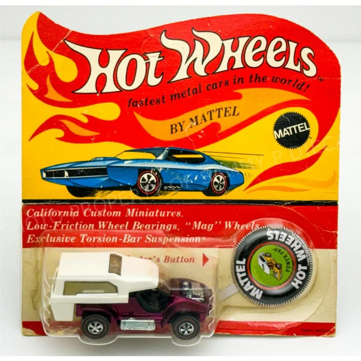 Hot Wheels Redline Power Pad Magenta US Black Interior in Blisterpack