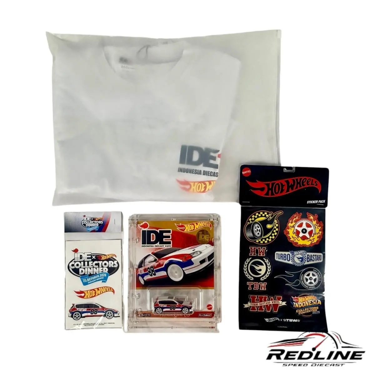 Hot Wheels 2024 Honda Civic EG Indonesia Diecast Expo Set - Multi-Color