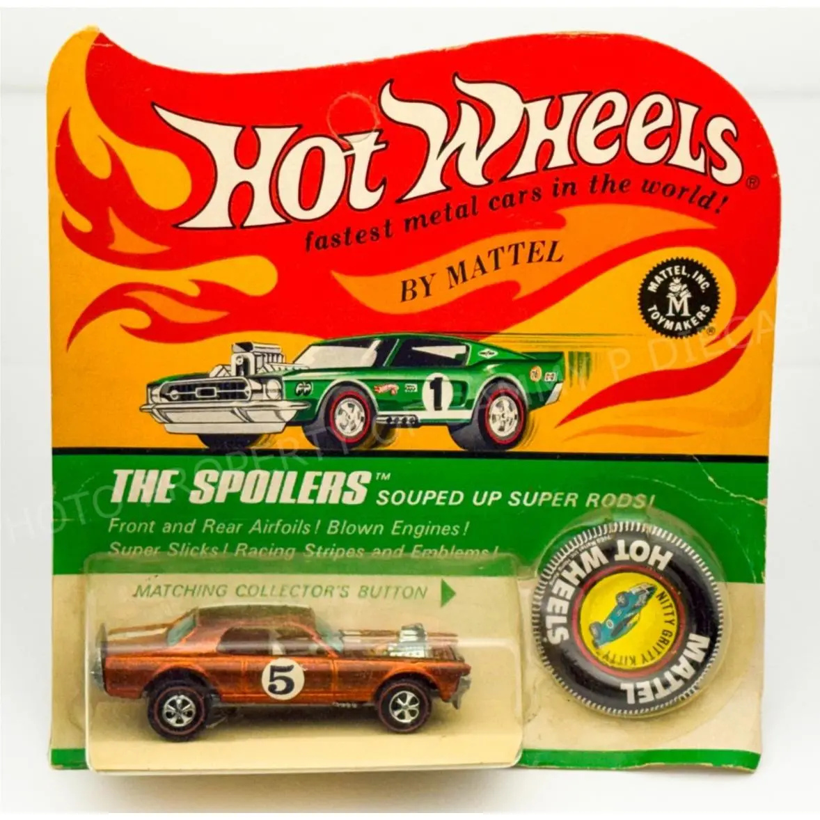 Hot Wheels Redline Nitty Gritty Kitty Orange HK White Interior Blisterpack