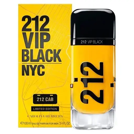 Carolina Herrera 212 Vip Black Nyc Cab Eau de Parfum 100ml / 3.4fl.oz Men`s