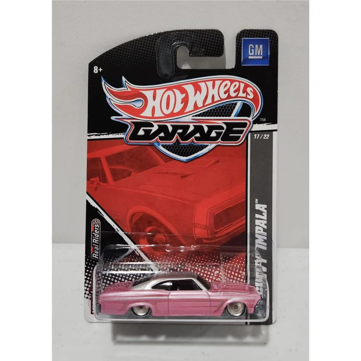 Hot Wheels Garage GM `65 Impala Pink W/real Riders 17/22 Vhtf Rare