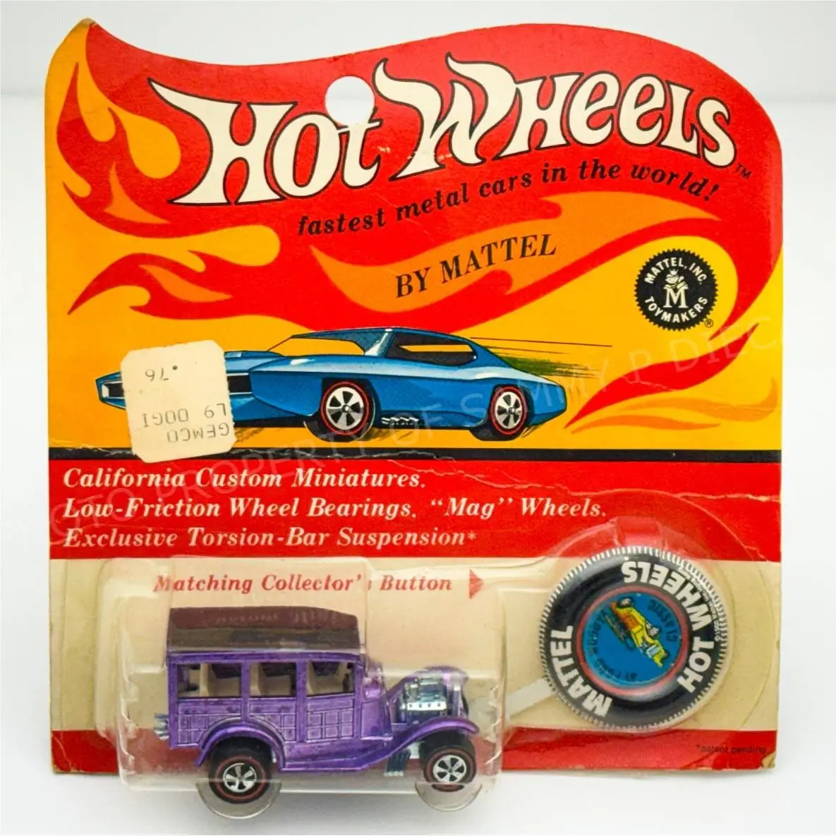 Hot Wheels Redline Classic 31 Ford Woody Icy Purple White Int Blisterpack