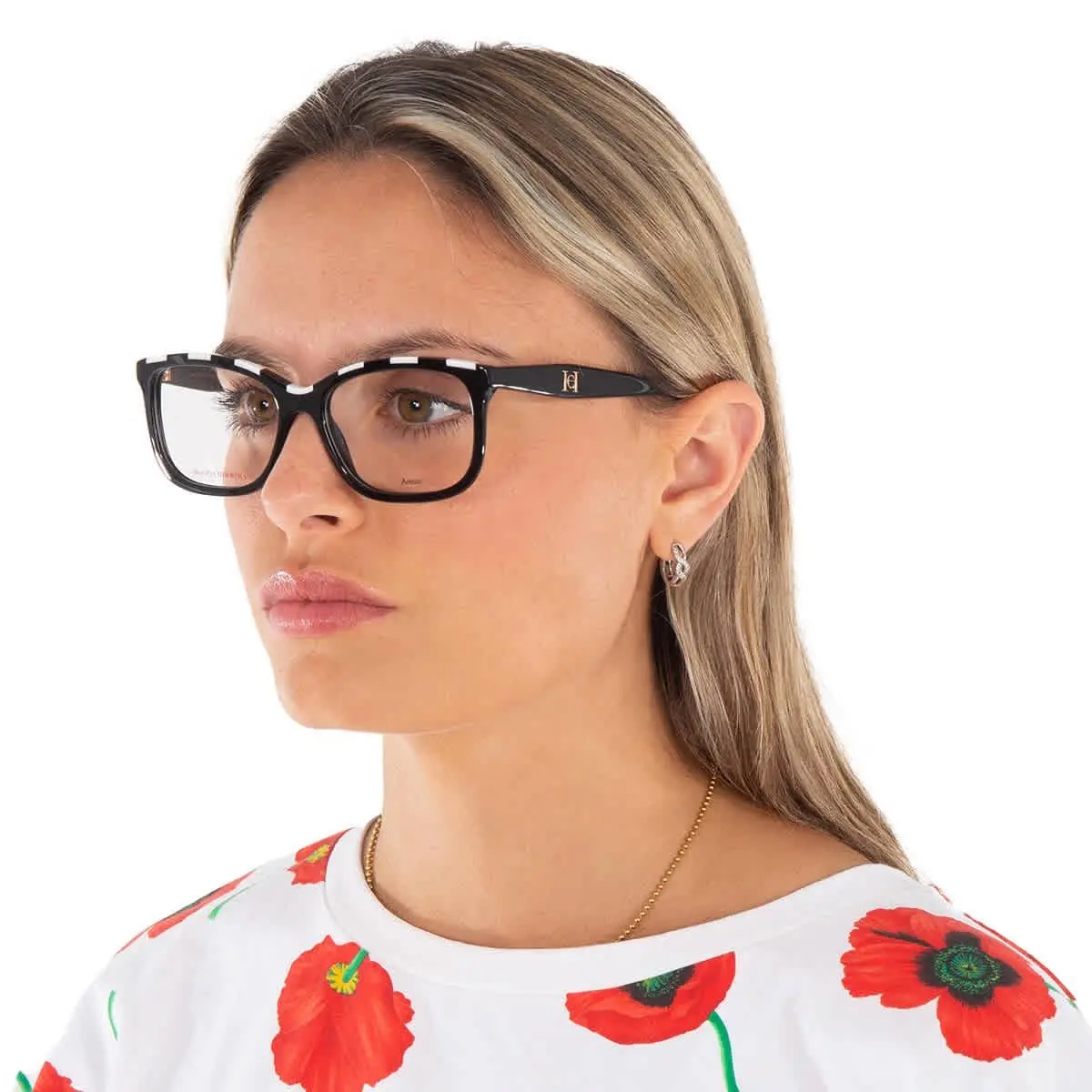 Carolina Herrera Demo Square Ladies Eyeglasses Her 0147 080S 54 Her 0147 080S 54