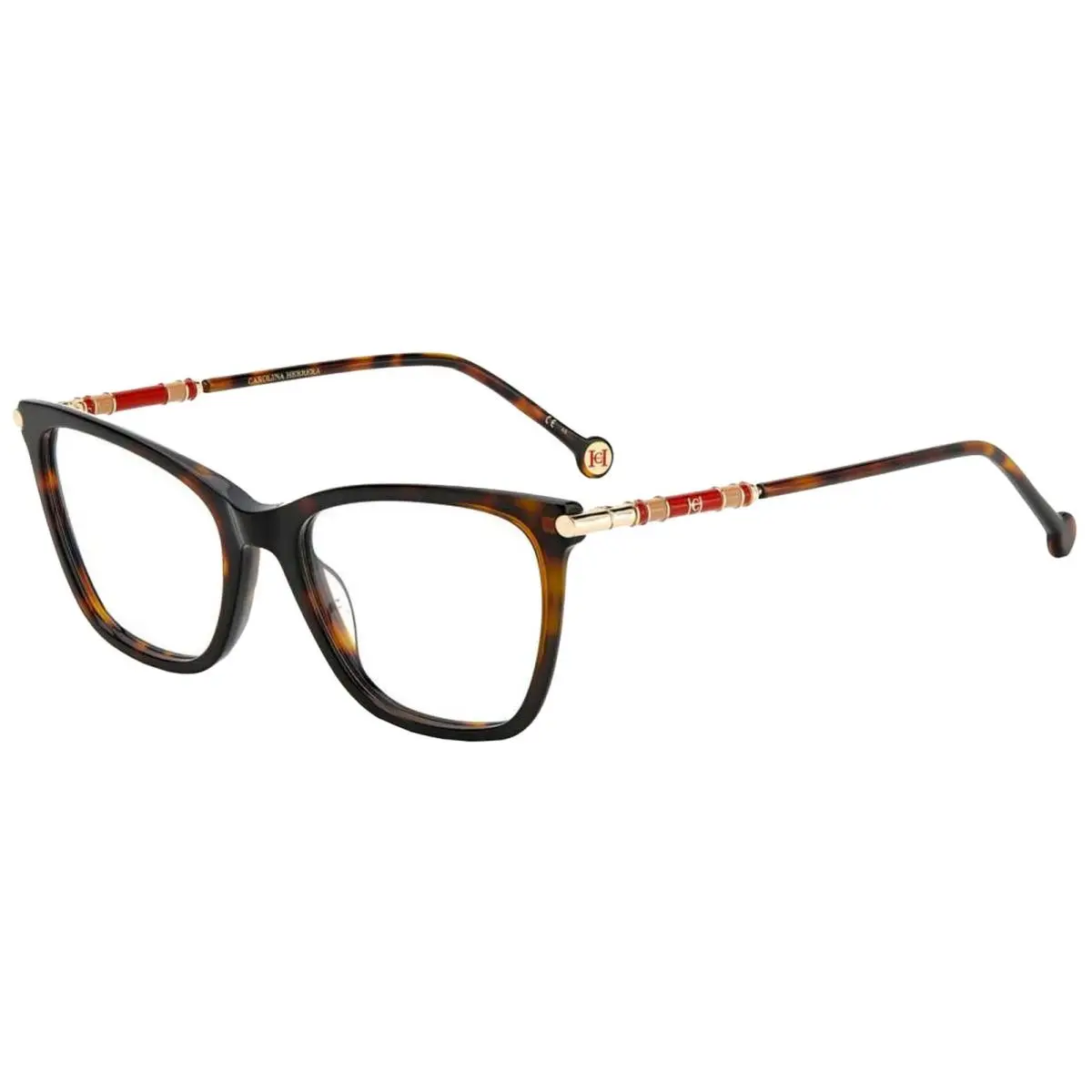 Carolina Herrera Women`s Havana Cat Eye Eyeglasses - CH0028-0086-53 - Frame: Havana