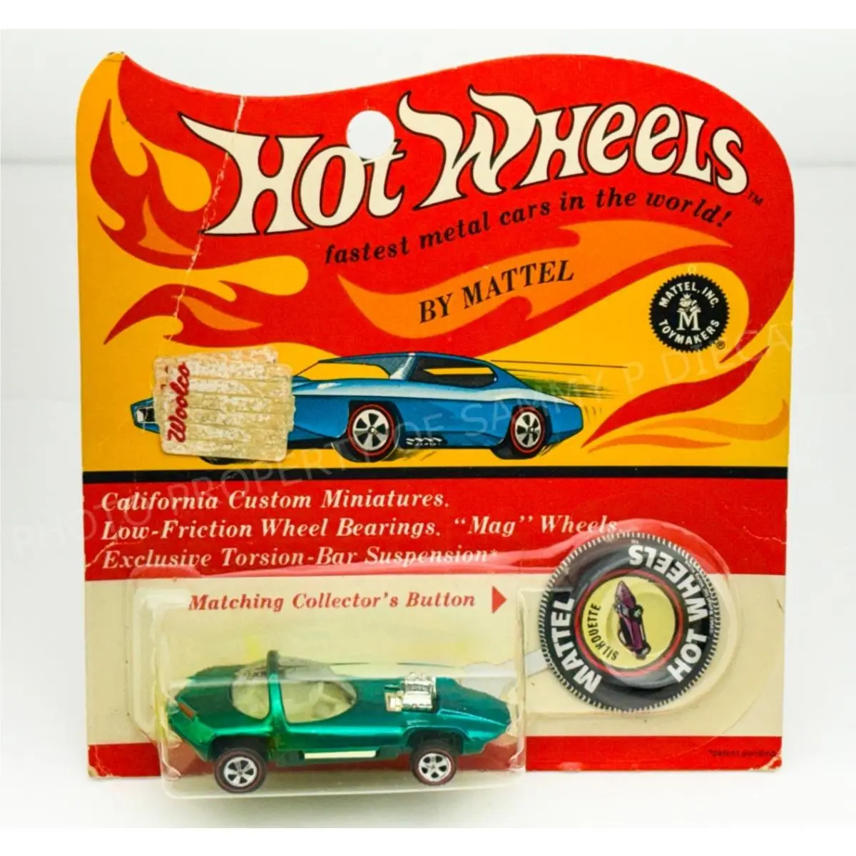 Hot Wheels Redline Silhouette Graqua Green US White Interior Blisterpack