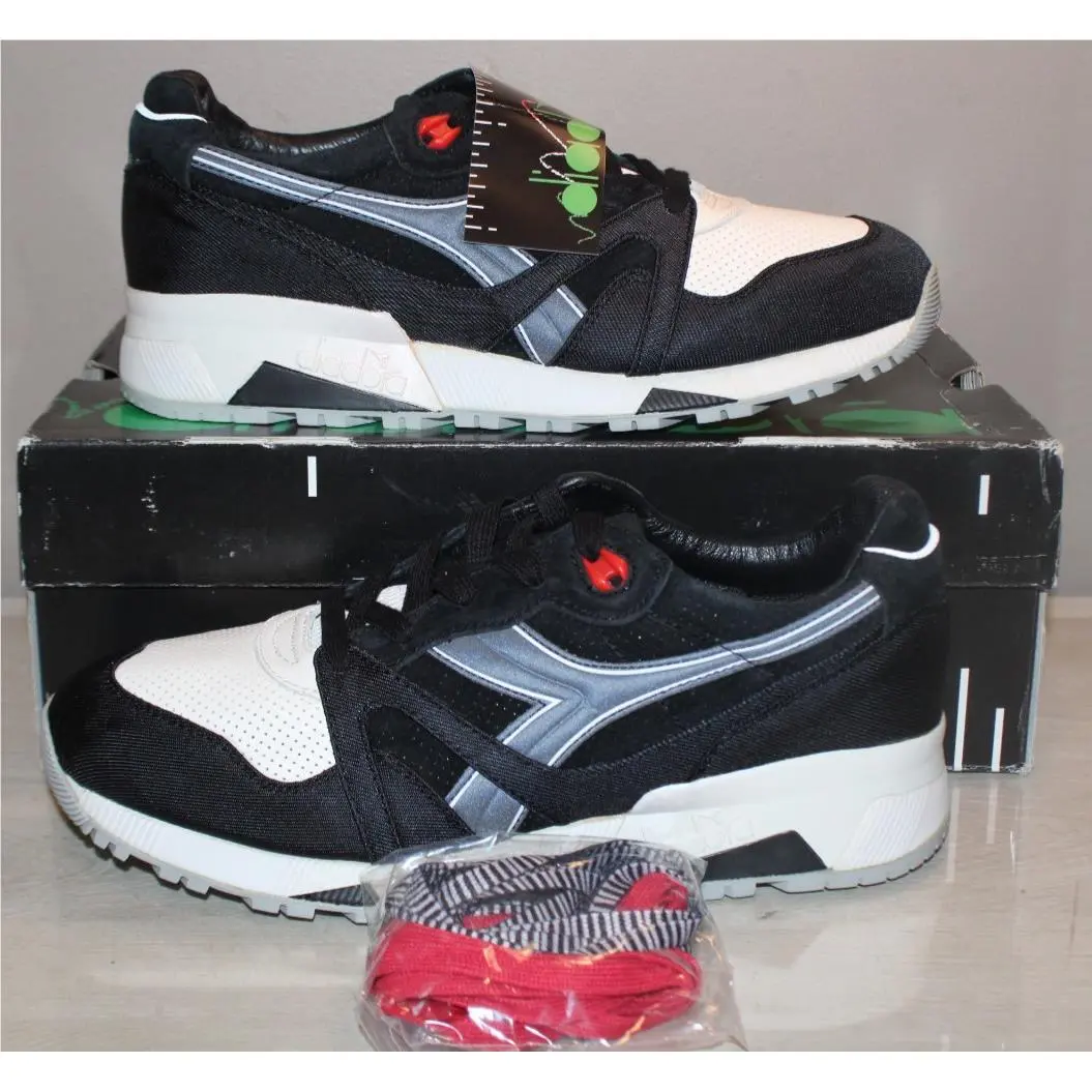 Diadora N9000 Concepts Ratpack Black Men`s Shoes Size 9