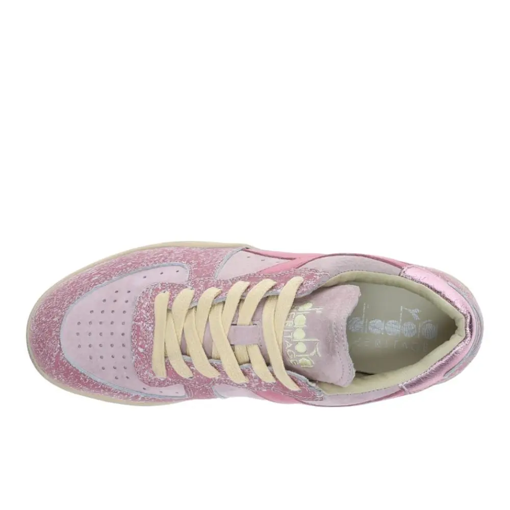 Diadora shoes - diadora Mi Basket Low Blush Lace Up - 181039-50164 - Pink (UPC: 197020247772) 2