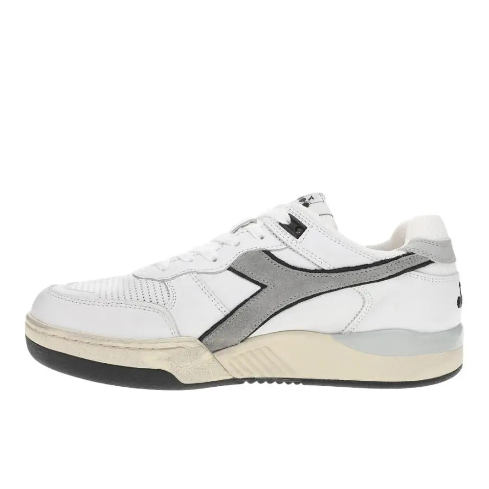 Diadora shoes - diadora B.560 Used Lace Up - 180117-C0341 - Grey, White (UPC: 193867965183) 1